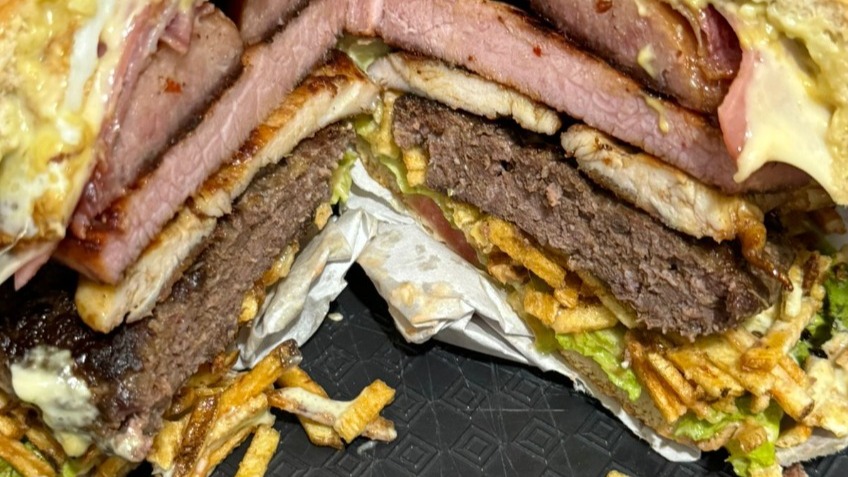 Hamburguesa mega mordisco